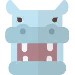 Hippopotamus SVG Icon